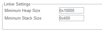 STM32CubeMX heap settings