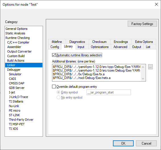 Test project settings 3