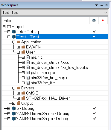 IAR project - detailed view